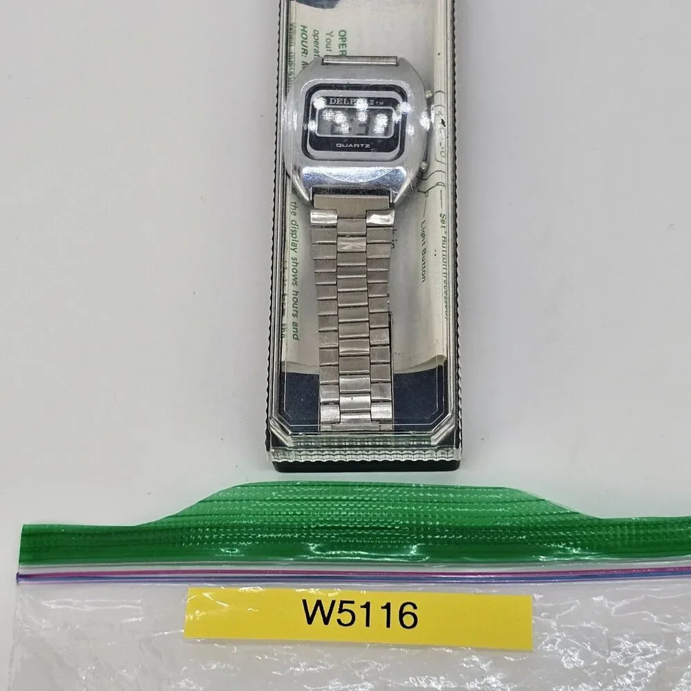 VTG 35MM Delphi Digital‎ Men's Watch Gray Band 7